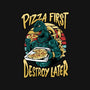 Pizzazilla-womens fitted tee-spoilerinc