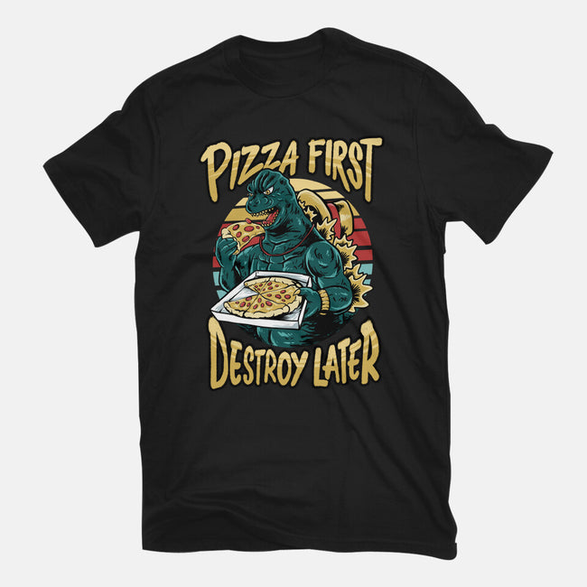 Pizzazilla-womens fitted tee-spoilerinc