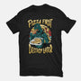 Pizzazilla-womens fitted tee-spoilerinc