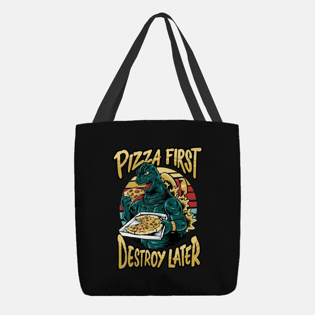 Pizzazilla-none basic tote bag-spoilerinc