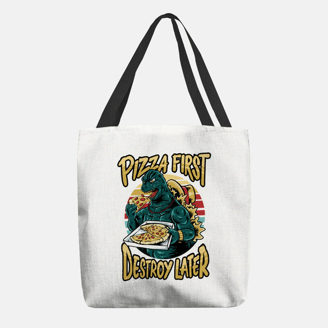 Pizzazilla-none basic tote bag-spoilerinc