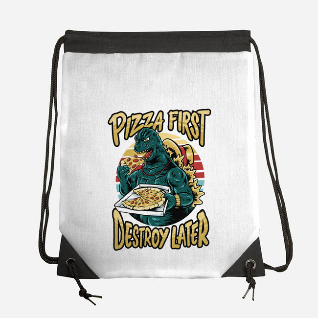 Pizzazilla-none drawstring bag-spoilerinc
