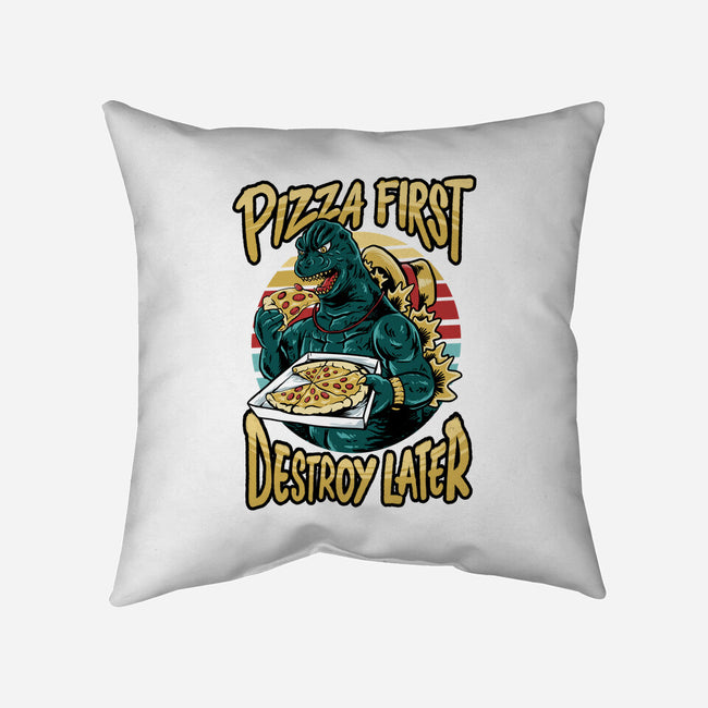 Pizzazilla-none removable cover w insert throw pillow-spoilerinc