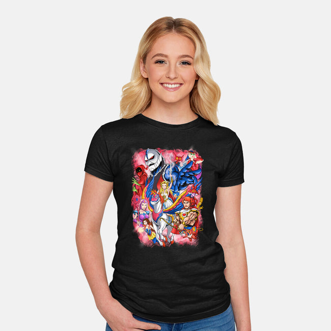 Power Of Nostalgia-womens fitted tee-Conjura Geek