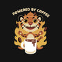 Powered By Coffee-womens fitted tee-FunkVampire