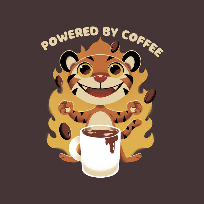 Powered By Coffee-none removable cover w insert throw pillow-FunkVampire