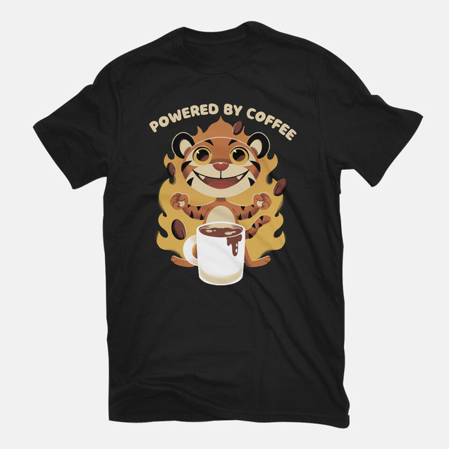 Powered By Coffee-mens basic tee-FunkVampire