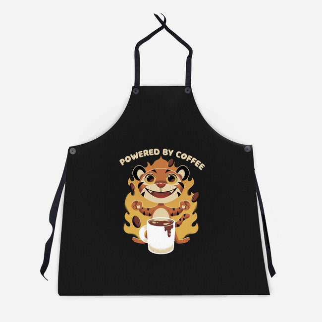 Powered By Coffee-unisex kitchen apron-FunkVampire