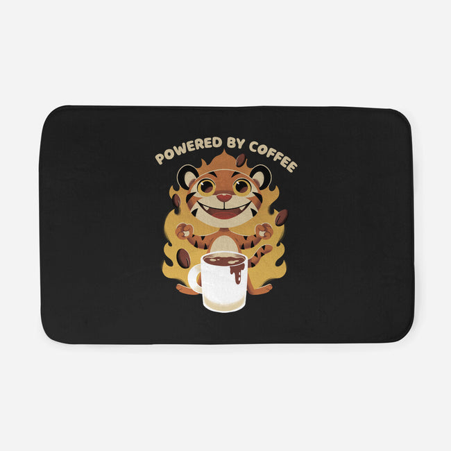 Powered By Coffee-none memory foam bath mat-FunkVampire