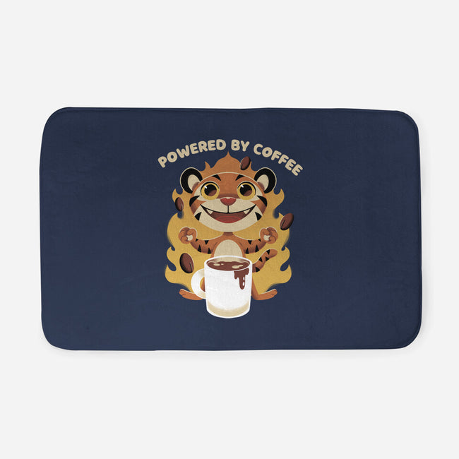 Powered By Coffee-none memory foam bath mat-FunkVampire