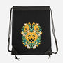 Pumpkin Coral-none drawstring bag-1Wing