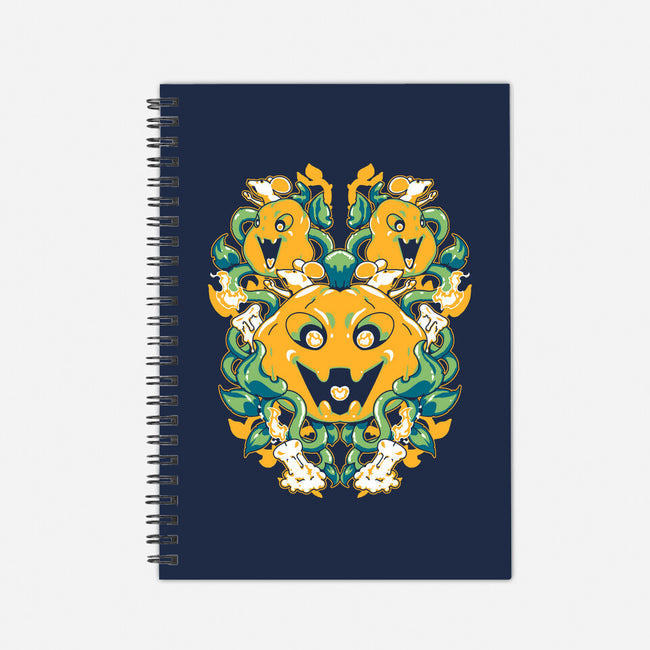 Pumpkin Coral-none dot grid notebook-1Wing