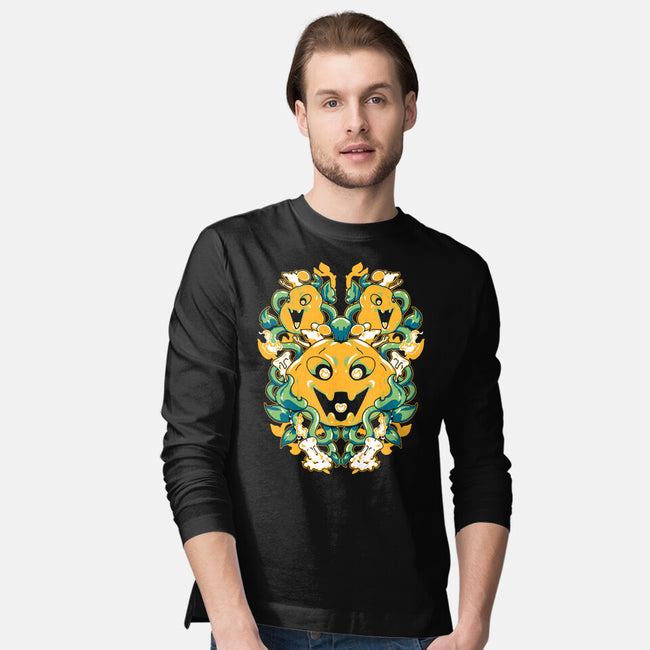 Pumpkin Coral-mens long sleeved tee-1Wing