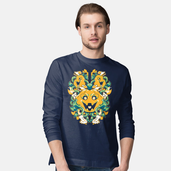 Pumpkin Coral-mens long sleeved tee-1Wing
