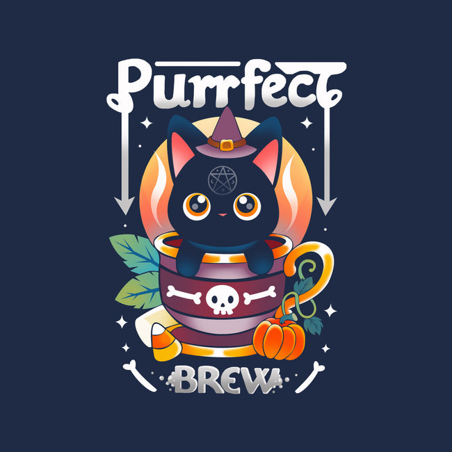 Purrfect Brew-none stretched canvas-Vallina84