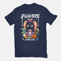 Purrfect Brew-womens basic tee-Vallina84