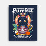 Purrfect Brew-none stretched canvas-Vallina84