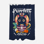 Purrfect Brew-none polyester shower curtain-Vallina84