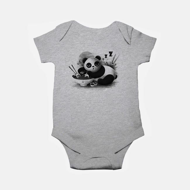 Ramen Panda-baby basic onesie-erion_designs