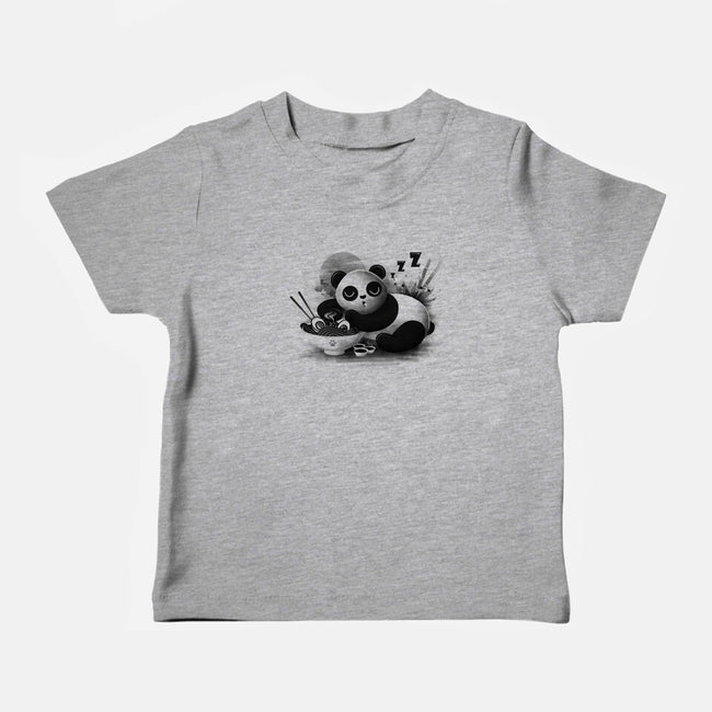 Ramen Panda-baby basic tee-erion_designs