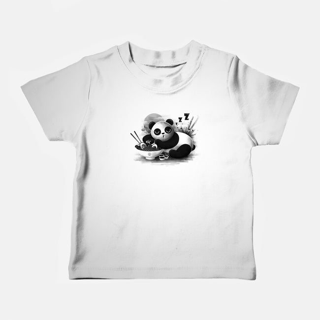 Ramen Panda-baby basic tee-erion_designs