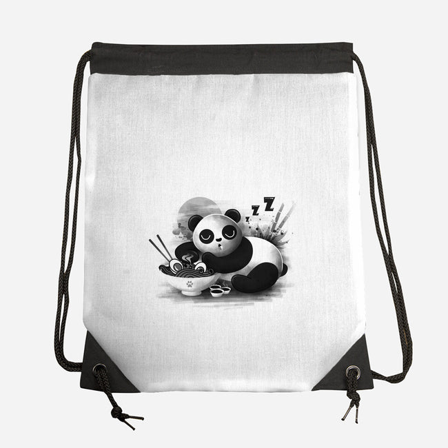 Ramen Panda-none drawstring bag-erion_designs