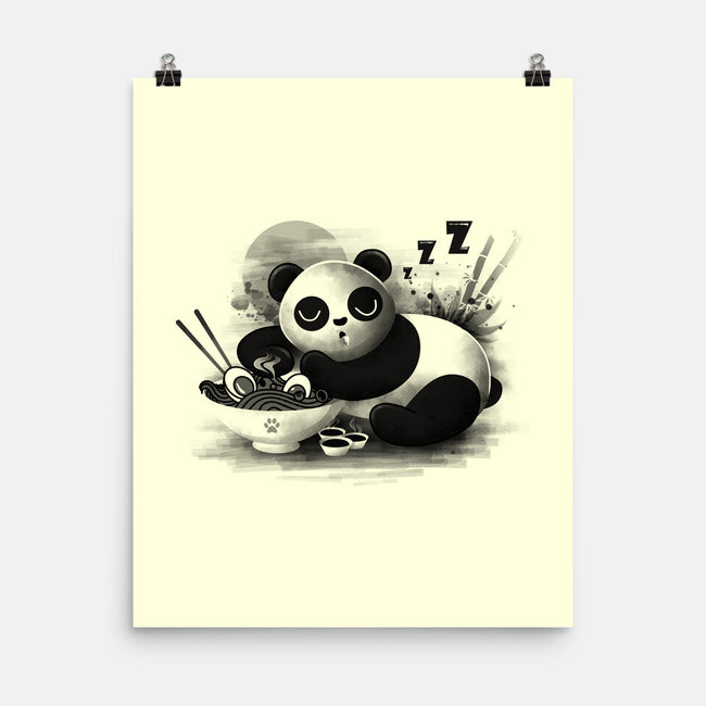 Ramen Panda-none matte poster-erion_designs