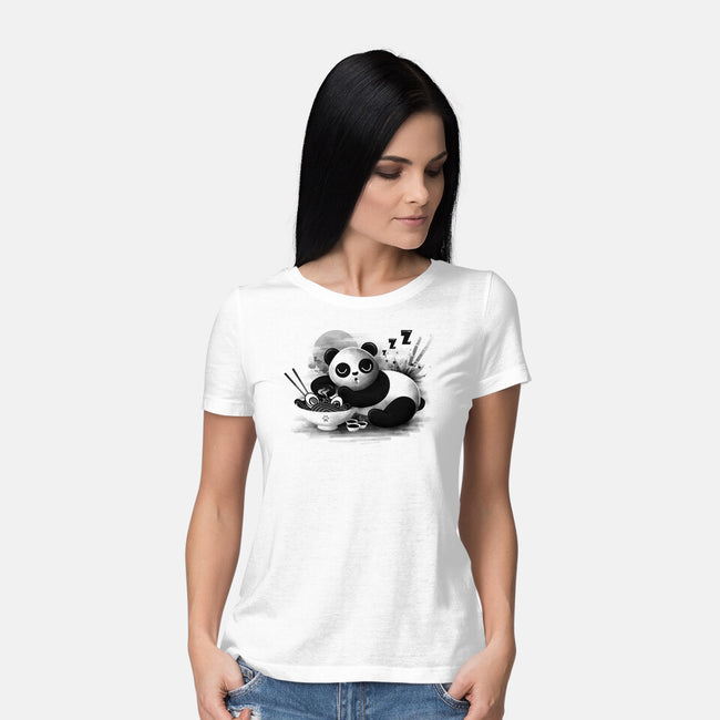 Ramen Panda-womens basic tee-erion_designs