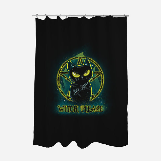 Salem Witch Please-none polyester shower curtain-Tronyx79