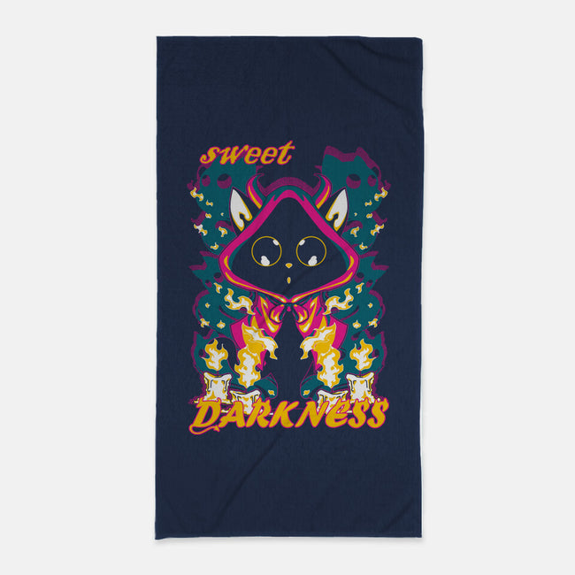 Sweet Darkness-none beach towel-1Wing