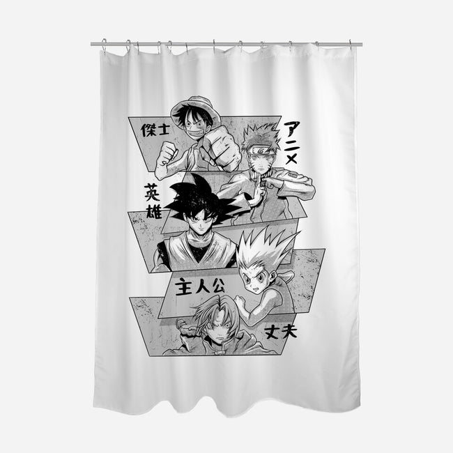 The Classic Boys-none polyester shower curtain-Arigatees