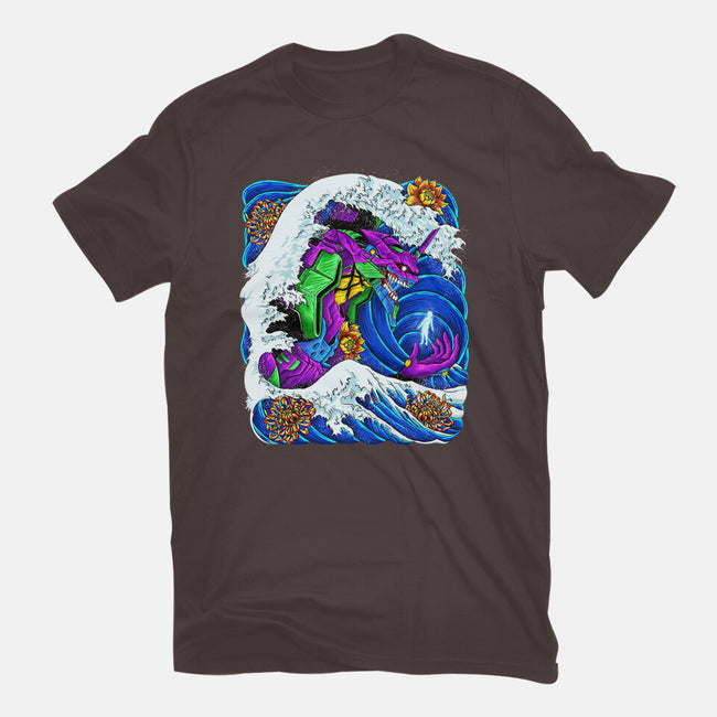 The Great Wave Of Mecha 01-womens basic tee-Bellades