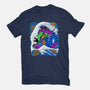 The Great Wave Of Mecha 01-womens fitted tee-Bellades