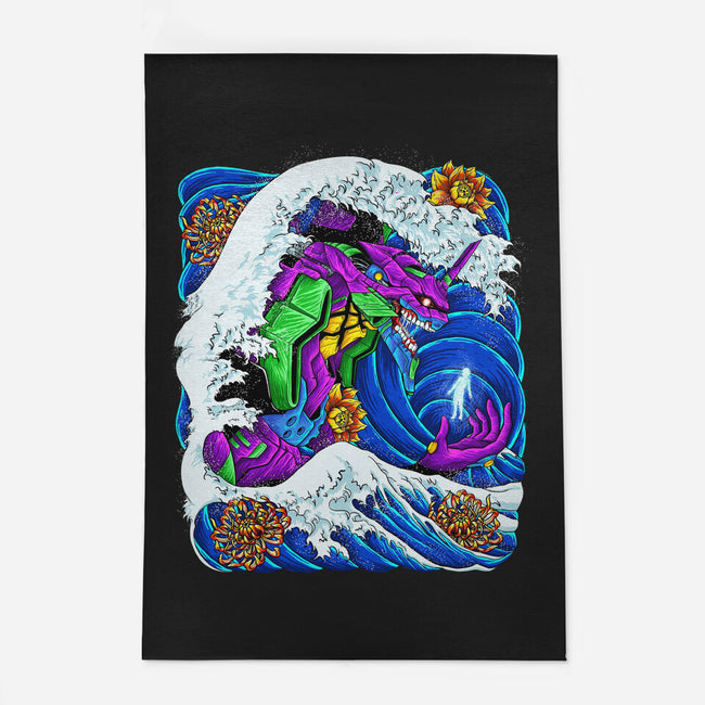 The Great Wave Of Mecha 01-none outdoor rug-Bellades