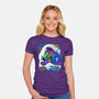 The Great Wave Of Mecha 01-womens fitted tee-Bellades