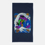 The Great Wave Of Mecha 01-none beach towel-Bellades