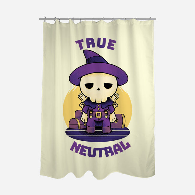 True Neutral-none polyester shower curtain-FunkVampire