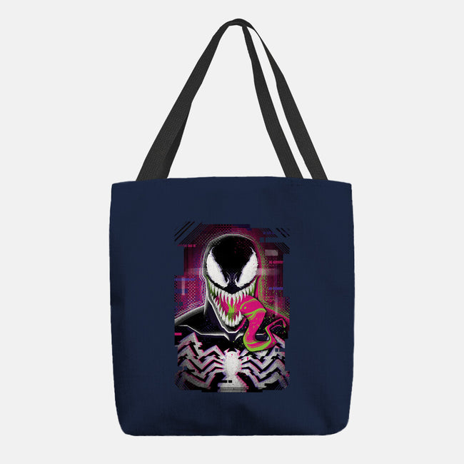 Venom Glitch-none basic tote bag-danielmorris1993