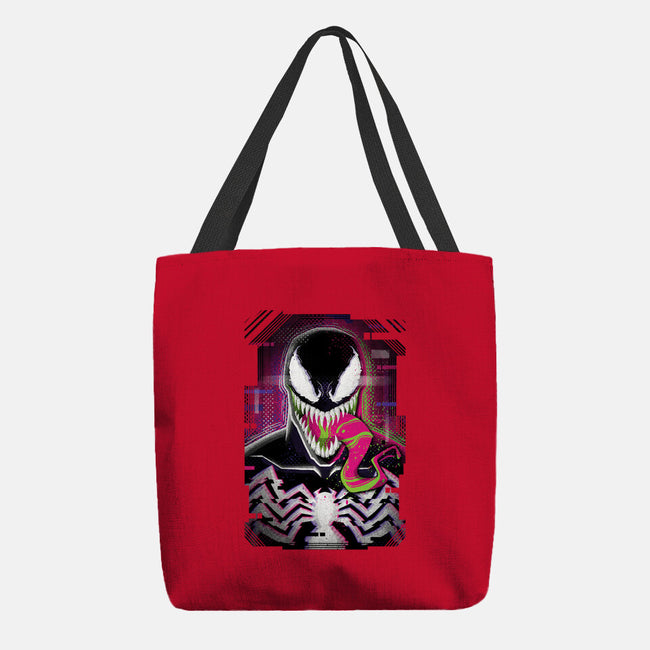 Venom Glitch-none basic tote bag-danielmorris1993