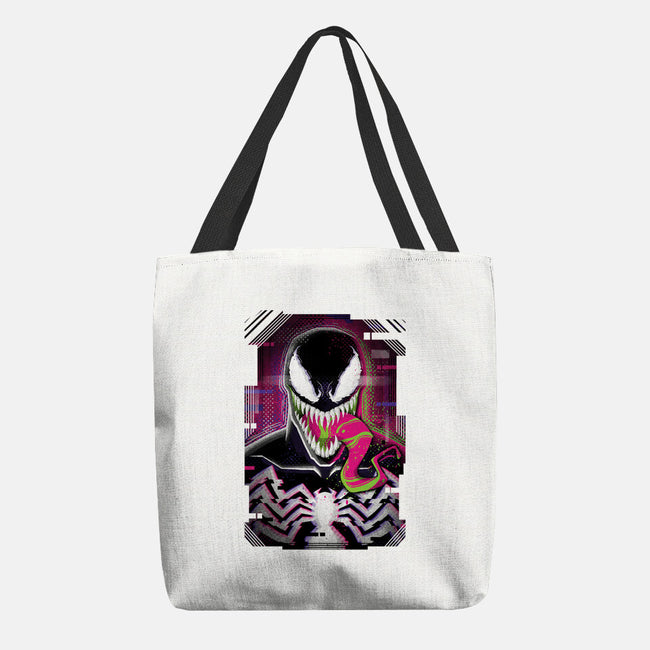 Venom Glitch-none basic tote bag-danielmorris1993