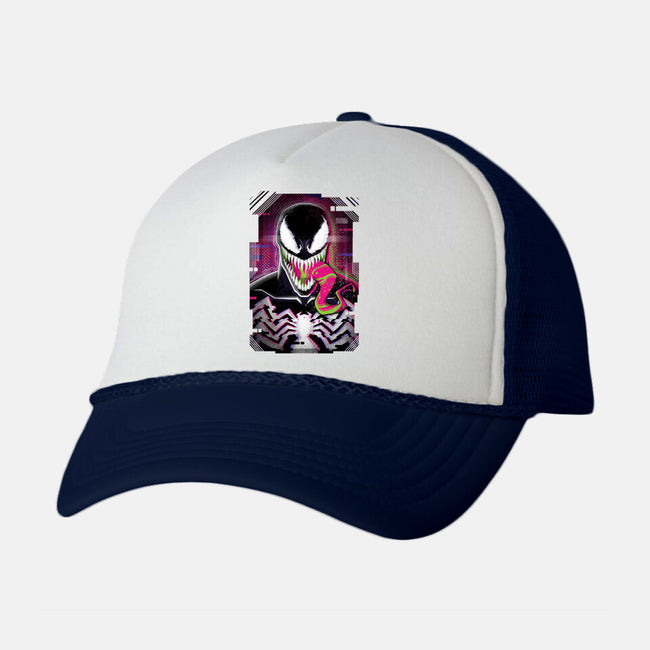 Venom Glitch-unisex trucker hat-danielmorris1993