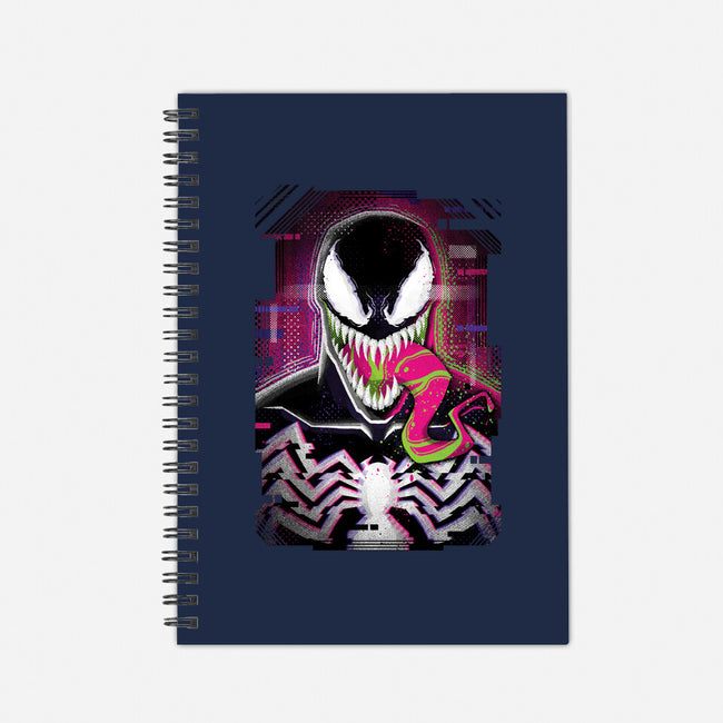 Venom Glitch-none dot grid notebook-danielmorris1993