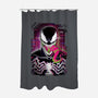 Venom Glitch-none polyester shower curtain-danielmorris1993