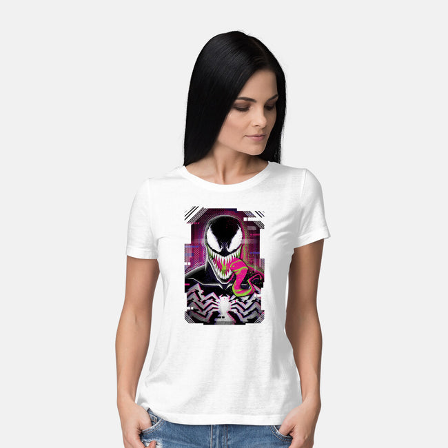 Venom Glitch-womens basic tee-danielmorris1993