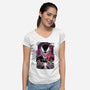 Venom Glitch-womens v-neck tee-danielmorris1993
