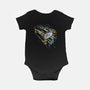 Boldly Going Into Deep Space-baby basic onesie-kharmazero