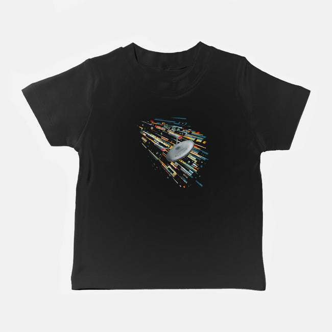 Boldly Going Into Deep Space-baby basic tee-kharmazero