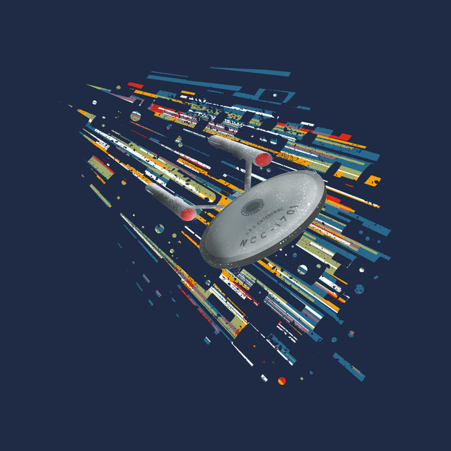 Boldly Going Into Deep Space-womens basic tee-kharmazero
