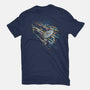 Boldly Going Into Deep Space-mens basic tee-kharmazero