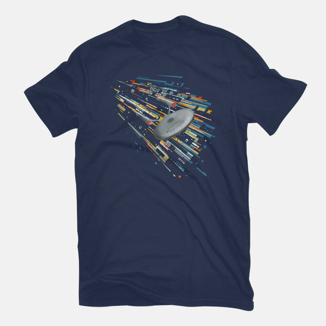 Boldly Going Into Deep Space-womens fitted tee-kharmazero